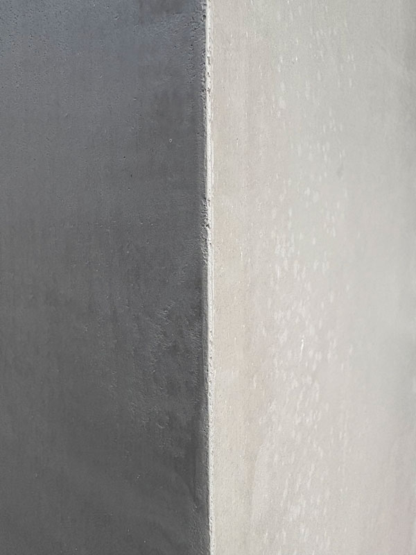 Chip after plaster repair